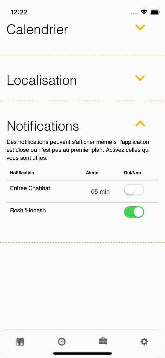 hebraic - notification Rosh Hodesh